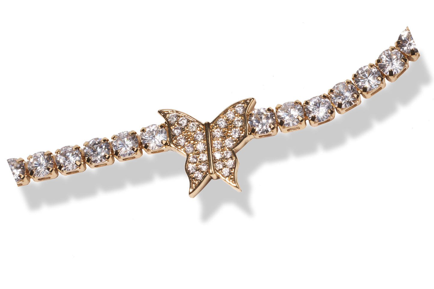 Butterfly Tennis Chain Necklace