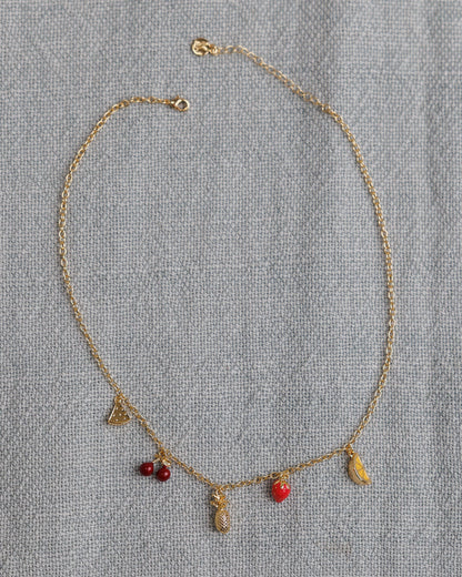 Mini Fruit Charm Necklace