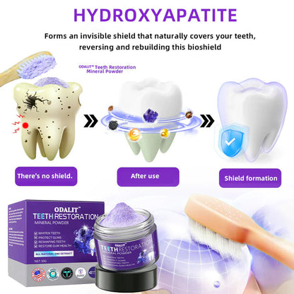 🎁🦷Flash Sale - Don’t Miss Out - ODALIT™ TeethRestoration Mineral Powder🦷(ADA recommended)👩‍⚕️(Treats periodontitis and mouth ulcers, prevents tooth loss, and repairs gum recession)