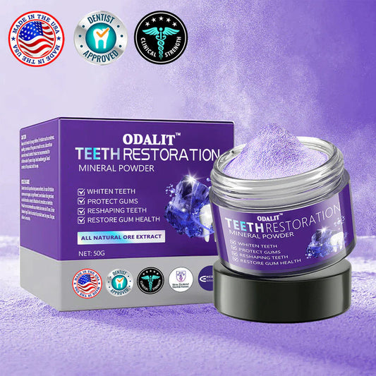 🎁🦷Flash Sale - Don’t Miss Out - ODALIT™ TeethRestoration Mineral Powder🦷(ADA recommended)👩‍⚕️(Treats periodontitis and mouth ulcers, prevents tooth loss, and repairs gum recession)