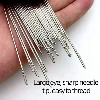 🎄Christmas-Sale 49%Off❤34PCS Big Eye Steel Needles Set