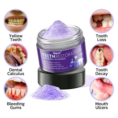 🎁🦷Flash Sale - Don’t Miss Out - ODALIT™ TeethRestoration Mineral Powder🦷(ADA recommended)👩‍⚕️(Treats periodontitis and mouth ulcers, prevents tooth loss, and repairs gum recession)
