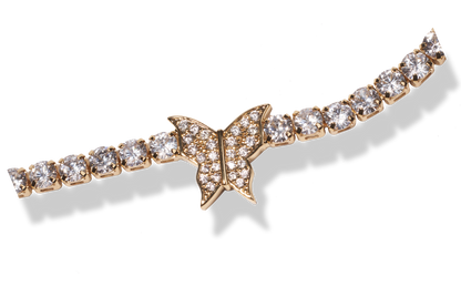 Butterfly Tennis Chain Necklace