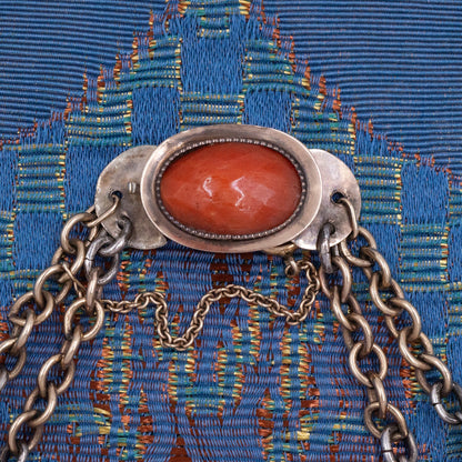 Antique Faceted Coral Bead Necklace