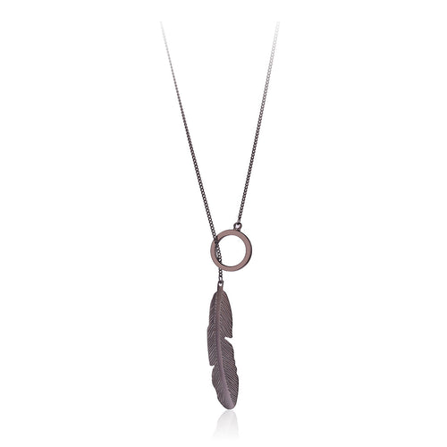 Feather Pendant Necklace