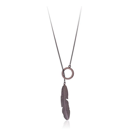 Feather Pendant Necklace