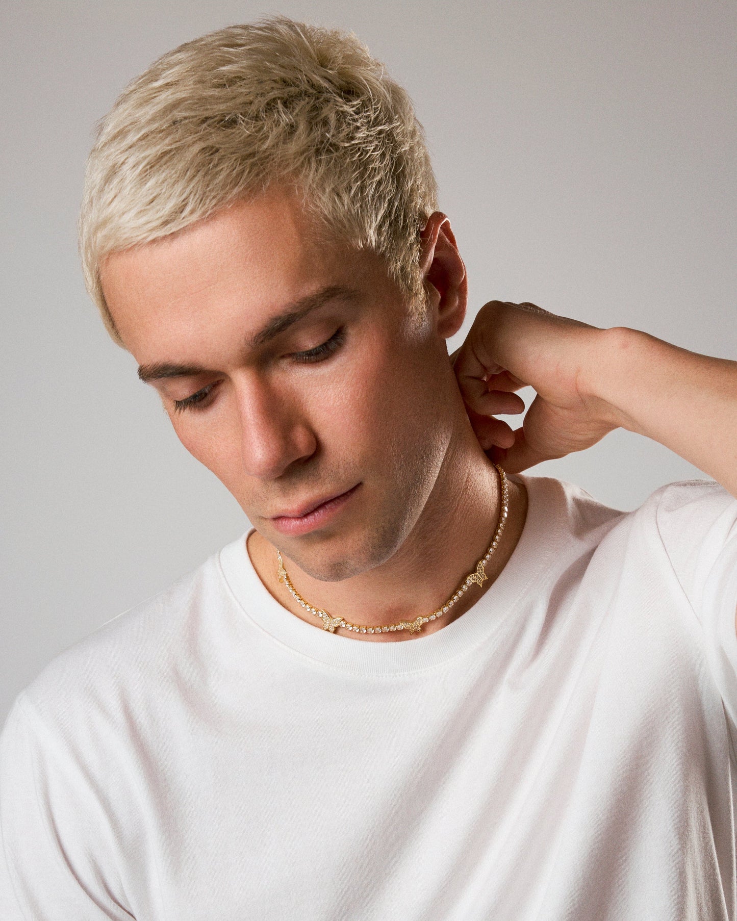 Butterfly Tennis Chain Necklace