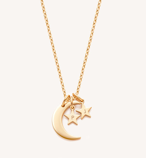 Sky Moon & Stars Necklace
