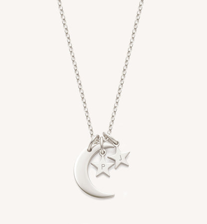 Sky Moon & Stars Necklace