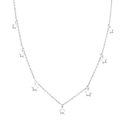 Falling Stars II Dainty Necklace