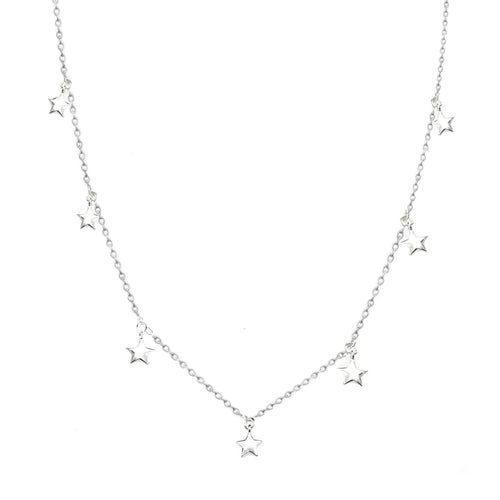 Falling Stars II Dainty Necklace