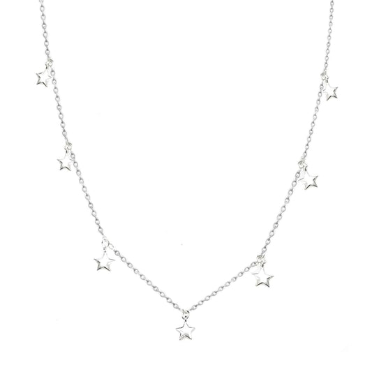 Falling Stars II Dainty Necklace