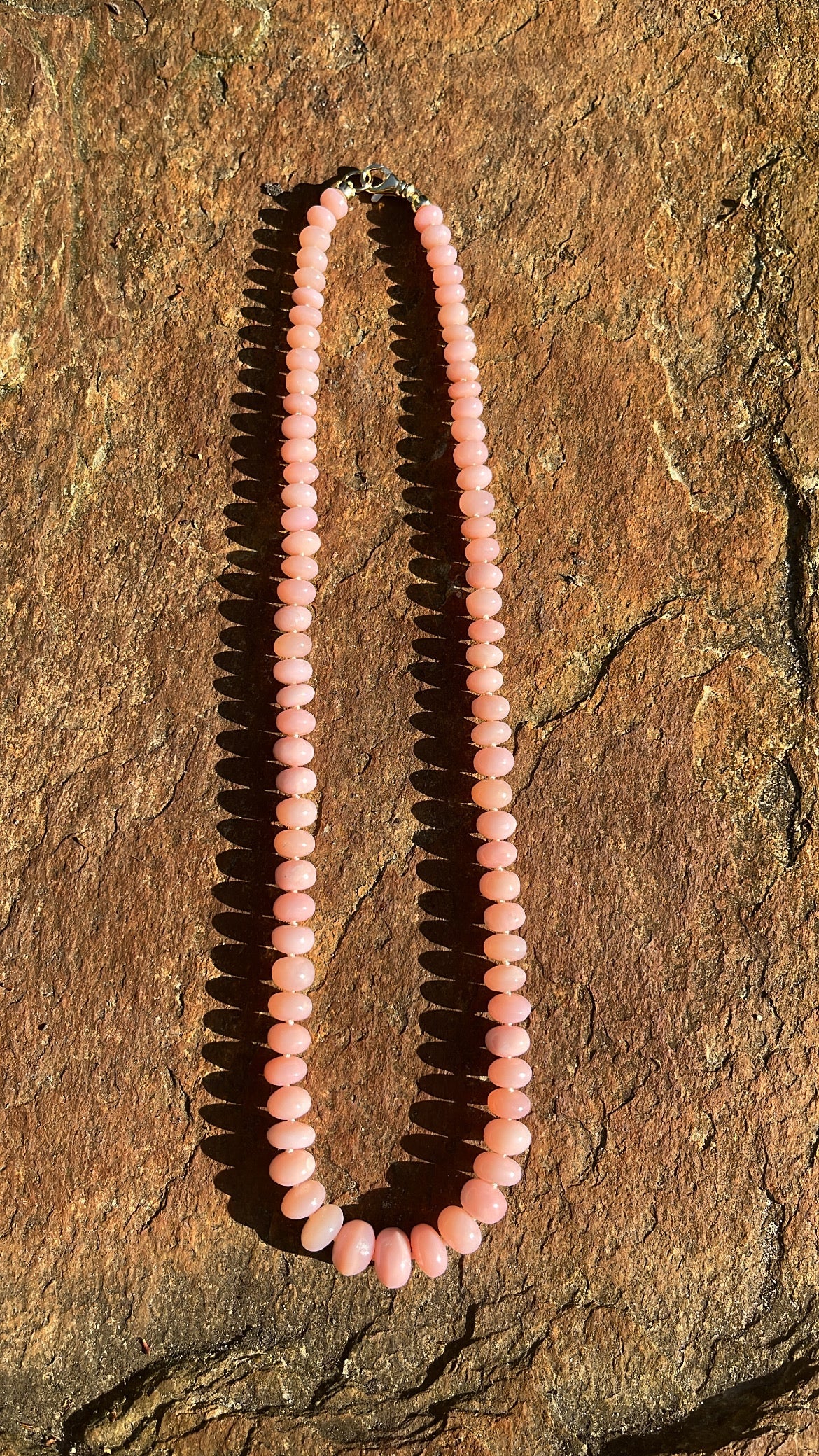 AAA PINK PERUVIAN OPAL NECKLACE