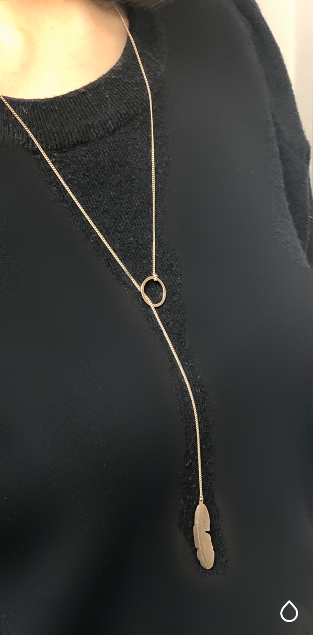 Feather Pendant Necklace