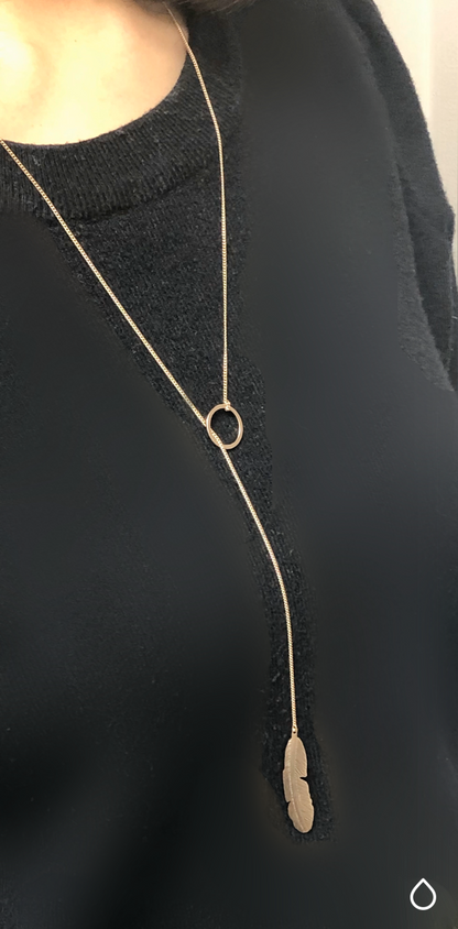 Feather Pendant Necklace